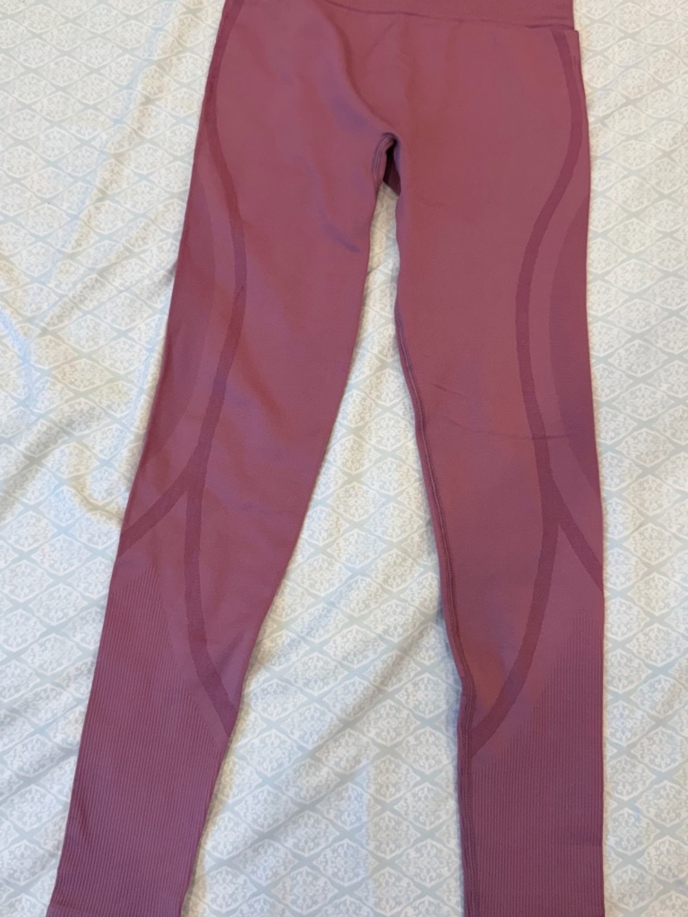 Seamless High Waisted Leggings XS – Mauve Pink Sculpt